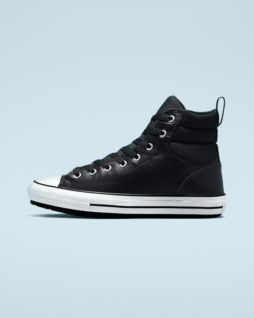 Dámské Zimní Boty Converse Chuck Taylor All Star Berkshire Vysoké Černé Bílé Černé | CZ WJDA85